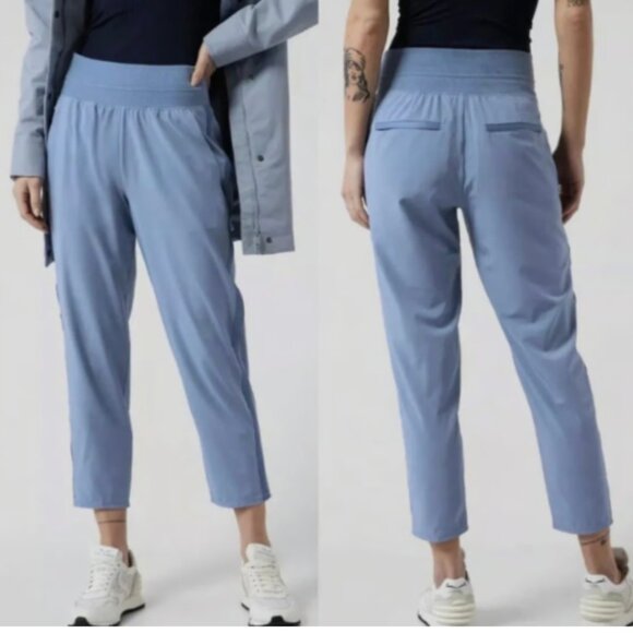 Athleta Nolita Slim Tapered Crop Pant in Cottage Blue 4 - Picture 1 of 7